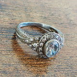 Vintage Quartz Art Deco Filagree Ring