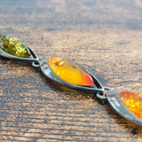 Vintage Baltic Amber SS Bracelet