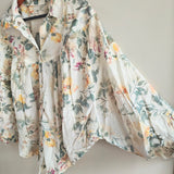 PILCRO BY ANTHROPOLOGIE Floral Batwing Blouse