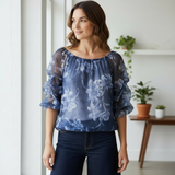 PRELUDE Floral Blouse