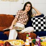 CIDER Cropped Cherry Sweater