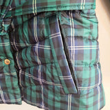 J. CREW Tartan Plaid Belted Puffer Jacket