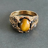 Vintage Gold Tiger's Eye Ring