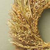 21" Preserved Grass & Lino Wreath