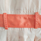 BLACK RIVET Double Breasted Trench Coat