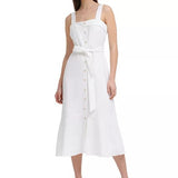 KARL LAGERFELD Button Down Midi Dress