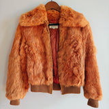 Vintage 70's Fur Bomber Jacket