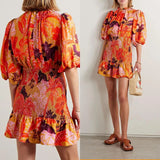 FARM RIO Jungle Panther Mini Dress