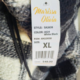 MARISSA OLIVIA Sherpa Fleece Cowl Neck Top