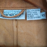 Vintage Distressed Leather Blazer