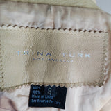 TRINA TURK Longline Leather Coat