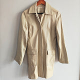 TRINA TURK Longline Leather Coat