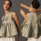 MARE MARE By ANTHROPOLOGIE Pleated Swing Top