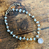 Rose Quartz Crystal Chip Bracelet/Anklet