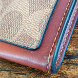 COACH Signature Color Block Slim Wallet