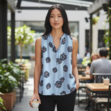 ALICE BLUE Simona Henley Blouse