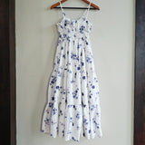 WAYF Wisteria Floral Tiered Midi Dress