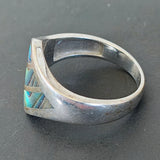 Vintage Abalone Signet Ring