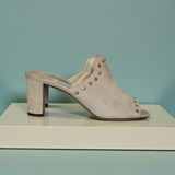 JIMMY CHOO Myla Studded Suede Mules