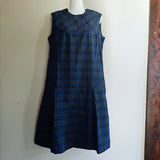 Vintage Plaid Jumper Dress