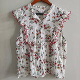 LAUREN CONRAD Floral Ruffled Blouse