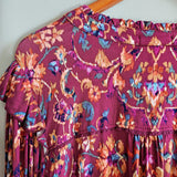 DEMOCRACY Floral Peasant Blouse