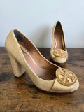 TORY BURCH Raffia Platform Pumps