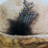 Vintage Dead Stock Suede Cloche Hat
