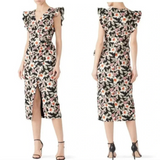 REBECCA TAYLOR Kamea Floral Faux Wrap Dress