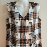 Vintage Plaid Jumper Dress