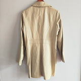 TRINA TURK Longline Leather Coat