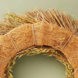 21" Preserved Grass & Lino Wreath