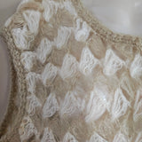 Vintage 60s Sleeveless Crochet Top