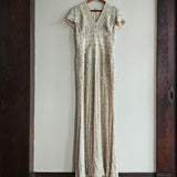 Vintage NAEEM KHAN Silk Beaded Gown