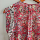 DANIEL RAINN Sleeveless Paisley Blouse