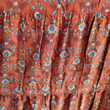 Max Studio Long-Sleeved Tiered Maxi Dress