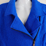 TAHARI Boiled Wool Moto Jacket