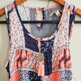 SPEECHLESS Junior's Mix Print Dress w/Necklace