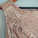 VINCE CAMUTO Sequin Cap Sleeve Dress