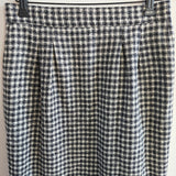 Vintage CHRISTIAN DIOR Tweed Houndstooth Pencil Skirt