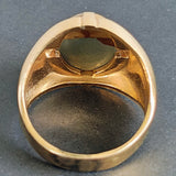 Vintage Gold Agate Cabochon Ring