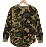 RBX Camouflage Boucle Sweater Top