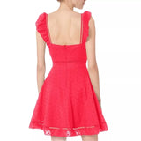 BB Dakota Eyelet Fit & Flare Dress