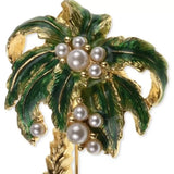 CHARTER CLUB Pearl Palm Tree Pin