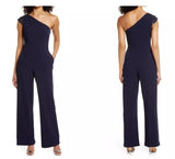 VINCE CAMUTO One Shoulder Sequin Jumpsuit