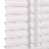 33"W x 64"L White Cordless Light Filtering Vinyl Mini Blind