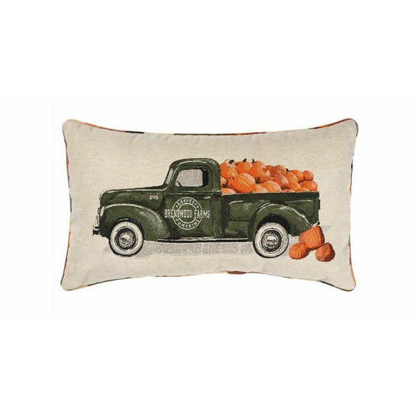 Truck Harvest Accent Pillow