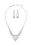 Set: Rhinestone Earrings & Necklace