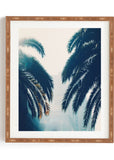 Blue Palms Framed Wall Art