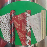 Double-sided Christmas Wrapping Paper, 3 Pack